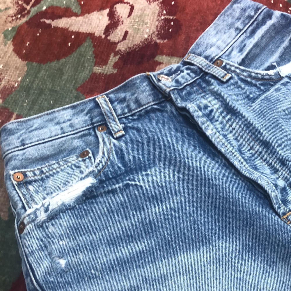 Agolde denim cutoffs